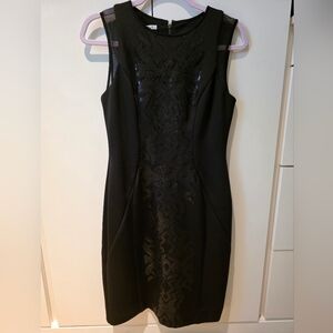 Maggy London Black Textured Dress